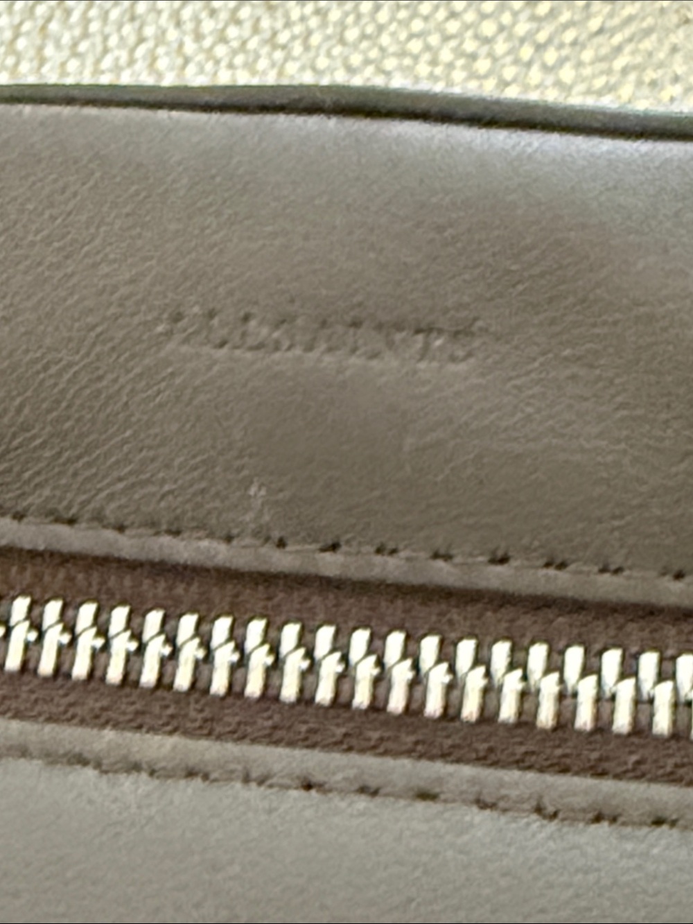 All Saints Leather Chain-Shoulder Crossbody Bag in Dark Greige Taupe - Picture 3 of 9